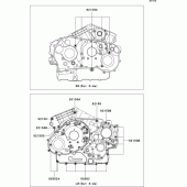 Схема вузла: Болти картера двигуна для Kawasaki VN1600 VN1600 Classic