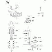 Схема вузла: Масляний насос для Kawasaki EL250 Eliminator 252
