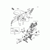 Схема узла: Переднее крыло для Kawasaki ZX1400 Ninja ZX-14R ABS