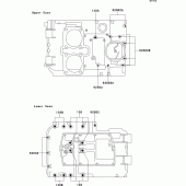 Схема вузла: Болти картера двигуна для Kawasaki EX500