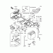 Схема вузла: Електроустаткування для Kawasaki ZR400 ZRX