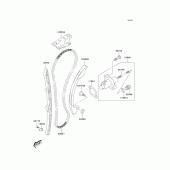 Схема вузла: Cam chain/tensioner для Kawasaki KLX400 KLX400R