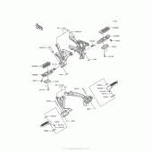 Схема вузла: Підніжки для Kawasaki ZR900 Z900