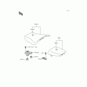 Схема вузла: Сидіння для Kawasaki ZX600 Ninja ZX-6R