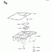 Схема вузла: Oil pan для Kawasaki EX650 Ninja 650 ABS