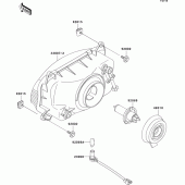 Схема вузла: Headlight(s) для Kawasaki ZX600 ZZ-R600