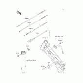 Схема узла: Тросики для Kawasaki KLX110 KLX110L