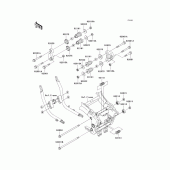 Схема узла: Крепление двигателя для Kawasaki ZX1200 ZZR1200
