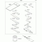 Схема вузла: Owner`s tools для Kawasaki KL650 KLR650
