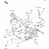 Схема узла: Крепление двигателя для Kawasaki VN1700 VN1700 Voyager ABS