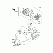 Схема вузла: Taillight(s) для Kawasaki EJ800 W800