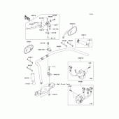 Схема вузла: Кермо & Пульт управління кермовим для Kawasaki VN2000 Vulcan 2000