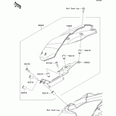 Схема узла: Аксессуары(meter cover) для Kawasaki ZR800 Z800 ABS
