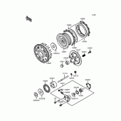 Схема вузла: Зчеплення для Kawasaki ZX900 GPZ900R
