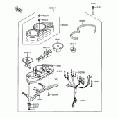 Схема вузла: Вимірювальний прилад Kawasaki ZX1100 Ninja ZX-11