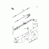 Схема узла: Тросики для Kawasaki ZX1400 ZZR1400 ABS