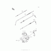 Схема узла: Тросики для Kawasaki BR250 Z250SL ABS