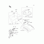 Схема вузла: Сидіння для Kawasaki VN2000 Vulcan 2000 Limited