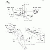 Схема вузла: Taillight(s) для Kawasaki ZX1000 Ninja ZX-10R