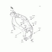 Схема узла: Крепление двигателя для Kawasaki ZX600 Ninja ZX-6R