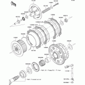 Схема вузла: Зчеплення для Kawasaki ZX900 Ninja ZX-9R