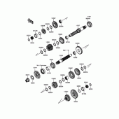 Схема вузла: Трансмісія для Kawasaki EX250 Ninja 250