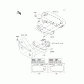 Схема вузла: Side covers для Kawasaki VN1500 VN1500 Mean Streak