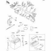 Схема вузла: Електроустаткування для Kawasaki ZR750 Zephyr