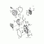 Схема вузла: Engine Cover(s) для Kawasaki ZR1000 Z1000