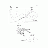 Схема узла: Сиденье для Kawasaki VN1700 VN1700 Classic Tourer