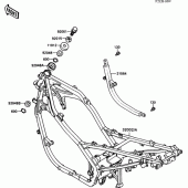 Схема узла: Рама для Kawasaki EX500 GPZ500