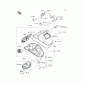 Схема узла: Воздушный фильтр для Kawasaki EX650 Ninja 650 ABS