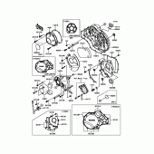 Схема узла: Крышка двигателя для Kawasaki ZR1200 ZRX1200 DAEG