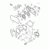 Схема вузла: Engine cover(s) для Kawasaki VN1500 Vulcan 88
