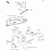 Схема вузла: Taillight(s) для Kawasaki EX650 Ninja 650 ABS