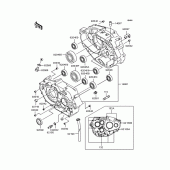 Схема вузла: Картер двигуна для Kawasaki KLX250 D-Tracker