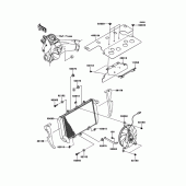 Схема вузла: Радіатор для Kawasaki ZX1000 Z1000SX ABS