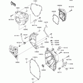 Схема узла: Engine cover(s) для Kawasaki ZR1000 Z1000 ABS