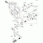 Схема узла: Переключатель передач для Kawasaki EX650 Ninja 650 ABS