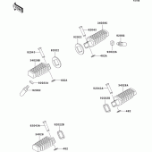 Схема узла: Подножки для Kawasaki ER500 ER-5