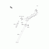 Схема узла: Подставка для Kawasaki KLX110 KLX110L