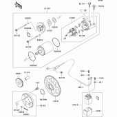 Схема вузла: Starter motor для Kawasaki ZX600 Ninja ZX-6RR