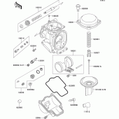Схема узла: Карбюратор parts(1/2) для Kawasaki ZX600 Ninja ZX-6R