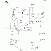 Схема узла: Замок зажигания для Kawasaki ZX1200 Ninja ZX-12R