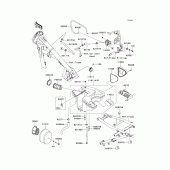 Схема вузла: Повітряний фільтр Kawasaki KL650 KLR650