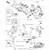 Схема узла: Электрооборудование для Kawasaki ZR1000 Z1000 ABS