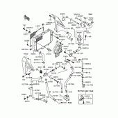 Схема вузла: Радіатор для Kawasaki ZR250 Balius