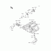 Схема узла: Масляный насос & Масляный фильтр для Kawasaki ZX1000 Ninja ZX-10R