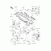 Схема вузла: Електроустаткування для Kawasaki VN1600 VN1600 Mean Streak