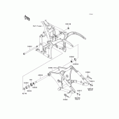 Схема вузла: Задній важіль (маятник) для Kawasaki VN900 VN900 Classic